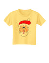 Santa Claus Face Christmas Toddler T-Shirt-Toddler T-Shirt-TooLoud-Daffodil-Yellow-2T-Davson Sales