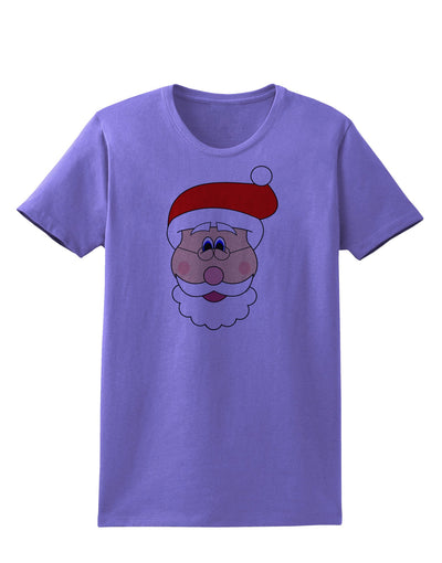 Santa Claus Face Christmas Womens T-Shirt-Womens T-Shirt-TooLoud-Violet-X-Small-Davson Sales