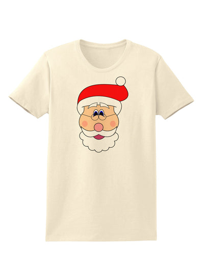 Santa Claus Face Christmas Womens T-Shirt-Womens T-Shirt-TooLoud-Natural-X-Small-Davson Sales