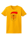 Santa Claus Face Christmas Womens T-Shirt-Womens T-Shirt-TooLoud-Gold-X-Small-Davson Sales