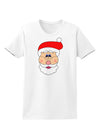 Santa Claus Face Christmas Womens T-Shirt-Womens T-Shirt-TooLoud-White-X-Small-Davson Sales