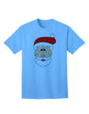 Santa Claus Face - Premium Christmas Adult T-Shirt Collection-Mens T-shirts-TooLoud-Aquatic-Blue-Small-Davson Sales