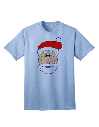 Santa Claus Face - Premium Christmas Adult T-Shirt Collection-Mens T-shirts-TooLoud-Light-Blue-Small-Davson Sales