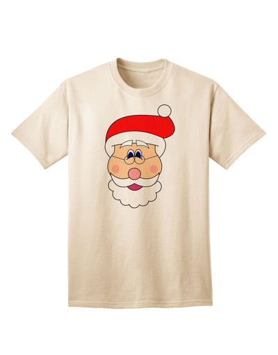 Santa Claus Face - Premium Christmas Adult T-Shirt Collection-Mens T-shirts-TooLoud-Natural-Small-Davson Sales