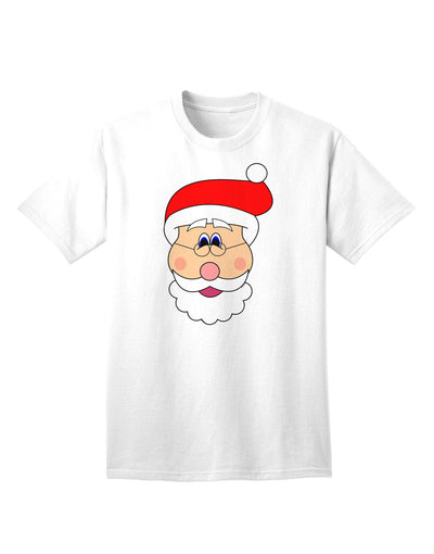 Santa Claus Face - Premium Christmas Adult T-Shirt Collection-Mens T-shirts-TooLoud-White-Small-Davson Sales