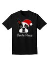 Santa Paws Christmas Dog Adult Dark T-Shirt-Mens T-Shirt-TooLoud-Black-Small-Davson Sales