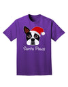 Santa Paws Christmas Dog Adult Dark T-Shirt-Mens T-Shirt-TooLoud-Purple-Small-Davson Sales