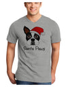 Santa Paws Christmas Dog Adult V-Neck T-shirt-Mens V-Neck T-Shirt-TooLoud-HeatherGray-Small-Davson Sales