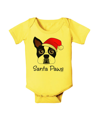 Santa Paws Christmas Dog Baby Romper Bodysuit-Baby Romper-TooLoud-Yellow-06-Months-Davson Sales