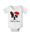 Santa Paws Christmas Dog Baby Romper Bodysuit-Baby Romper-TooLoud-White-06-Months-Davson Sales