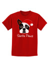 Santa Paws Christmas Dog Childrens Dark T-Shirt-Childrens T-Shirt-TooLoud-Red-X-Small-Davson Sales