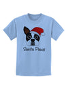 Santa Paws Christmas Dog Childrens T-Shirt-Childrens T-Shirt-TooLoud-Light-Blue-X-Small-Davson Sales