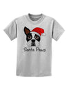 Santa Paws Christmas Dog Childrens T-Shirt-Childrens T-Shirt-TooLoud-AshGray-X-Small-Davson Sales