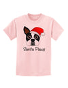 Santa Paws Christmas Dog Childrens T-Shirt-Childrens T-Shirt-TooLoud-PalePink-X-Small-Davson Sales