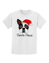 Santa Paws Christmas Dog Childrens T-Shirt-Childrens T-Shirt-TooLoud-White-X-Small-Davson Sales