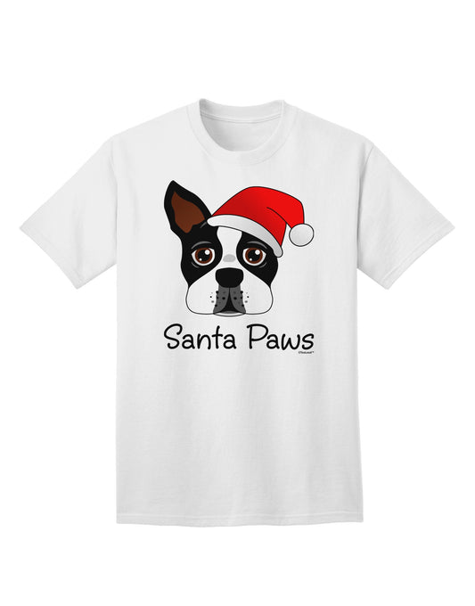 Santa Paws Christmas Dog - Premium Adult T-Shirt for Dog Lovers-Mens T-shirts-TooLoud-White-Small-Davson Sales