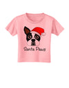 Santa Paws Christmas Dog Toddler T-Shirt-Toddler T-Shirt-TooLoud-Candy-Pink-2T-Davson Sales