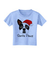 Santa Paws Christmas Dog Toddler T-Shirt-Toddler T-Shirt-TooLoud-Aquatic-Blue-2T-Davson Sales