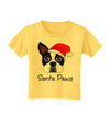 Santa Paws Christmas Dog Toddler T-Shirt-Toddler T-Shirt-TooLoud-Yellow-2T-Davson Sales