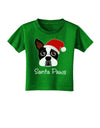 Santa Paws Christmas Dog Toddler T-Shirt Dark-Toddler T-Shirt-TooLoud-Royal-Blue-2T-Davson Sales