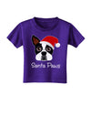 Santa Paws Christmas Dog Toddler T-Shirt Dark-Toddler T-Shirt-TooLoud-Purple-2T-Davson Sales