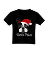 Santa Paws Christmas Dog Toddler T-Shirt Dark-Toddler T-Shirt-TooLoud-Black-2T-Davson Sales