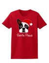 Santa Paws Christmas Dog Womens Dark T-Shirt-TooLoud-Red-X-Small-Davson Sales