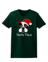 Santa Paws Christmas Dog Womens Dark T-Shirt-TooLoud-Forest-Green-Small-Davson Sales