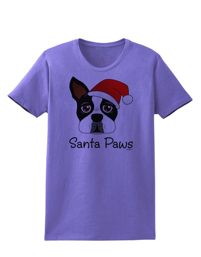 Santa Paws Christmas Dog Womens T-Shirt-Womens T-Shirt-TooLoud-Violet-X-Small-Davson Sales