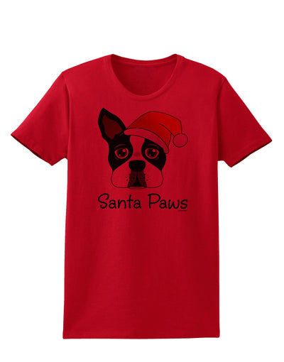 Santa Paws Christmas Dog Womens T-Shirt-Womens T-Shirt-TooLoud-Red-X-Small-Davson Sales