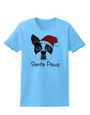 Santa Paws Christmas Dog Womens T-Shirt-Womens T-Shirt-TooLoud-Aquatic-Blue-X-Small-Davson Sales