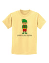 Santa's Little Helper Christmas Elf Boy Childrens T-Shirt-Childrens T-Shirt-TooLoud-Daffodil-Yellow-X-Small-Davson Sales