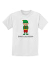 Santa's Little Helper Christmas Elf Boy Childrens T-Shirt-Childrens T-Shirt-TooLoud-White-X-Small-Davson Sales