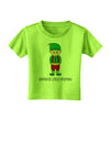 Santa's Little Helper Christmas Elf Boy Toddler T-Shirt-Toddler T-Shirt-TooLoud-Lime-Green-2T-Davson Sales