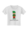 Santa's Little Helper Christmas Elf Boy Toddler T-Shirt-Toddler T-Shirt-TooLoud-White-2T-Davson Sales