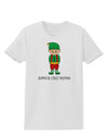 Santa's Little Helper Christmas Elf Boy Womens T-Shirt-Womens T-Shirt-TooLoud-White-X-Small-Davson Sales