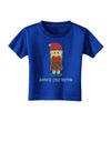 Santa's Little Helper Christmas Elf Girl Toddler T-Shirt Dark-Toddler T-Shirt-TooLoud-Red-2T-Davson Sales