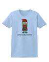 Santa's Little Helper Christmas Elf Girl Womens T-Shirt-Womens T-Shirt-TooLoud-Light-Blue-X-Small-Davson Sales