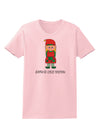 Santa's Little Helper Christmas Elf Girl Womens T-Shirt-Womens T-Shirt-TooLoud-PalePink-X-Small-Davson Sales