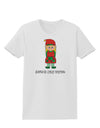 Santa's Little Helper Christmas Elf Girl Womens T-Shirt-Womens T-Shirt-TooLoud-White-X-Small-Davson Sales