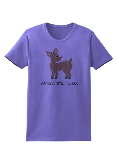 Santa's Little Helper Cute Rudolph - Christmas Womens T-Shirt by TooLoud-Womens T-Shirt-TooLoud-Violet-X-Small-Davson Sales