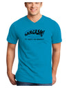 Sarcasm It's What's For Breakfast Adult V-Neck T-shirt-Mens V-Neck T-Shirt-TooLoud-Turquoise-Small-Davson Sales