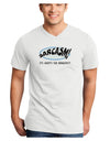 Sarcasm It's What's For Breakfast Adult V-Neck T-shirt-Mens V-Neck T-Shirt-TooLoud-White-Small-Davson Sales