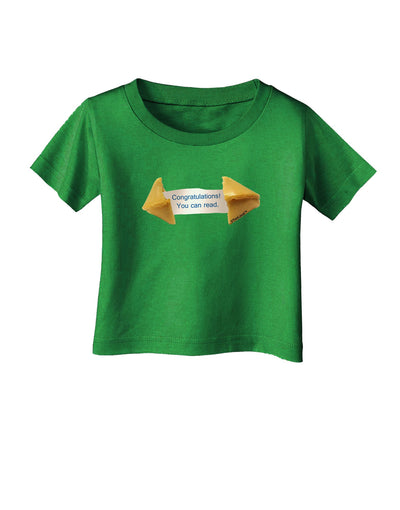 Sarcastic Fortune Cookie Infant T-Shirt Dark-Infant T-Shirt-TooLoud-Clover-Green-06-Months-Davson Sales