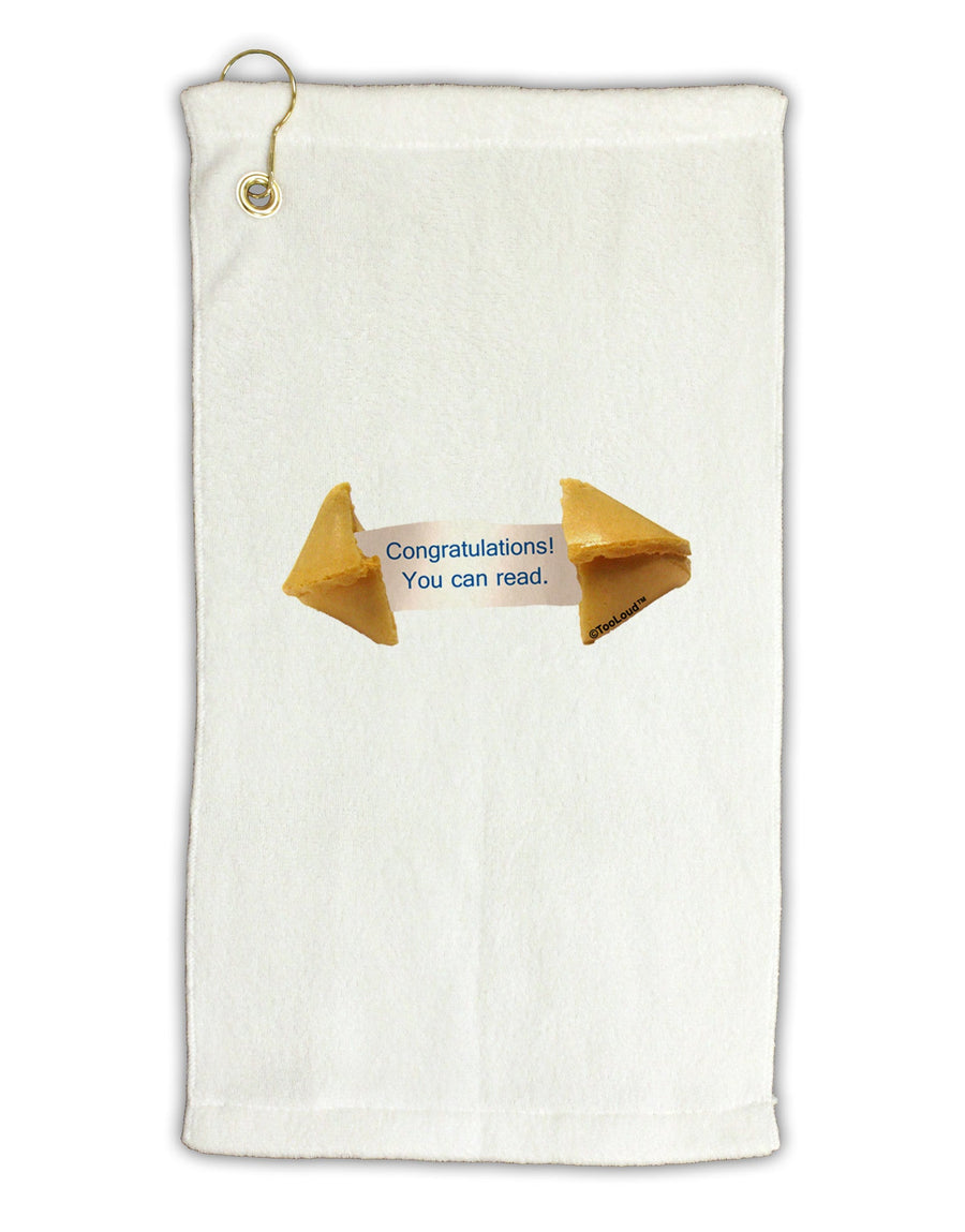 Sarcastic Fortune Cookie Micro Terry Gromet Golf Towel 11&#x22;x19-Golf Towel-TooLoud-White-Davson Sales