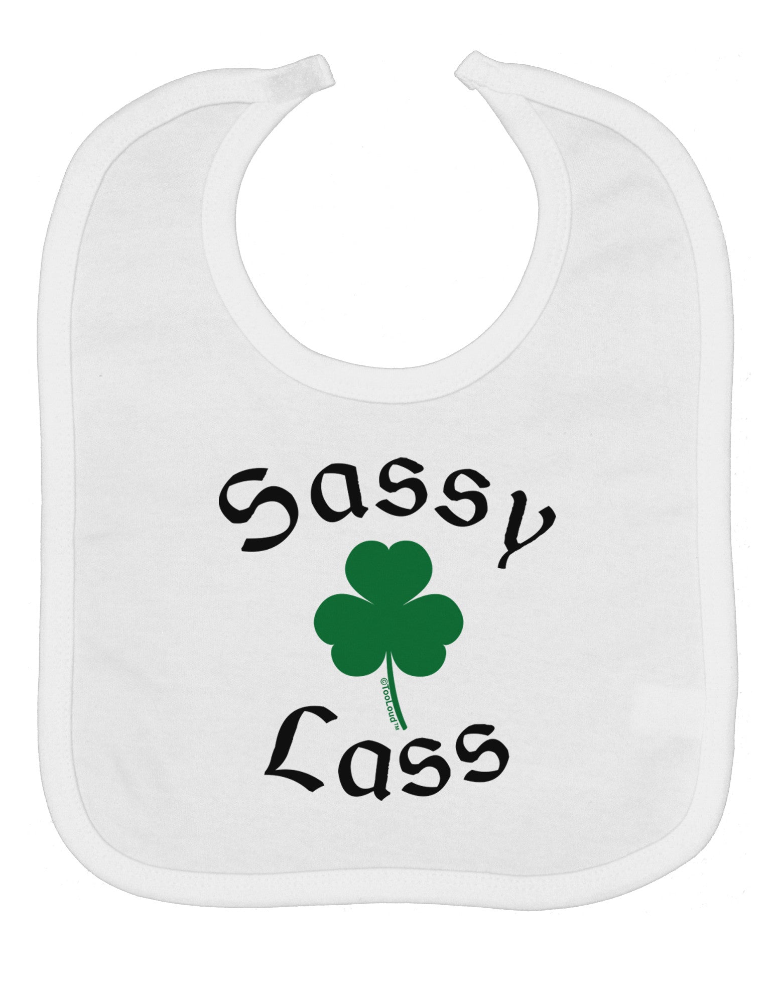 Sassy Lass St Patricks Day Baby Bib