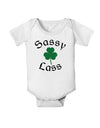 Sassy Lass St Patricks Day Baby Romper Bodysuit-Baby Romper-TooLoud-White-06-Months-Davson Sales