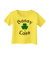 Sassy Lass St Patricks Day Infant T-Shirt-Infant T-Shirt-TooLoud-Yellow-06-Months-Davson Sales