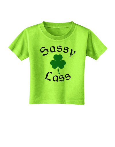 Sassy Lass St Patricks Day Toddler T-Shirt-Toddler T-Shirt-TooLoud-Lime-Green-2T-Davson Sales