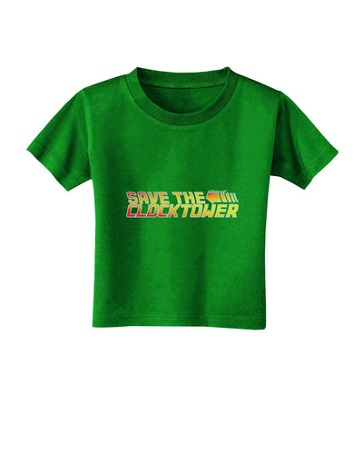 Save The Clock Tower Toddler T-Shirt Dark by TooLoud-Toddler T-Shirt-TooLoud-Clover-Green-2T-Davson Sales